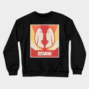 Gemini – Vintage Astrology Zodiac Sign Crewneck Sweatshirt